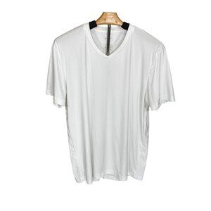 Ministry Of Supply Mens White V-Neck T-Shirt XL